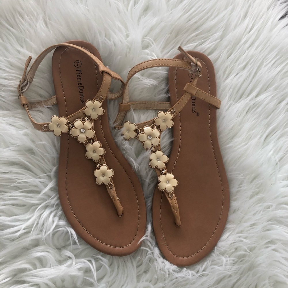 Pierre Dumas Floral Sandals